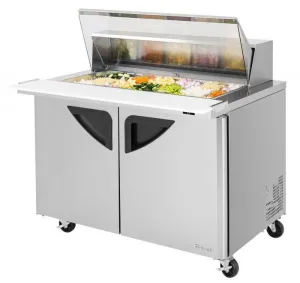 Turbo Air - TST-48SD-18-N-CL. Commercial Super Deluxe Sandwich Salad Mega Top two-section