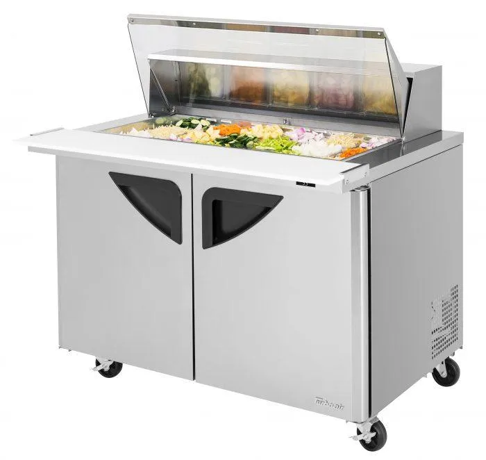 Turbo Air - TST-48SD-18-N-CL. Commercial Super Deluxe Sandwich Salad Mega Top two-section