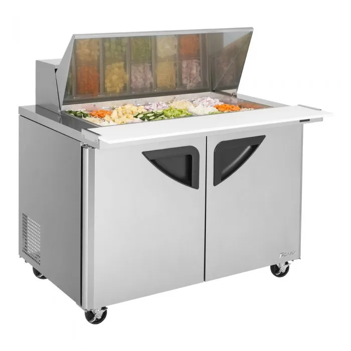 Turbo Air - TST-48SD-18-N. Commercial Super Deluxe mega top unit. Two-section