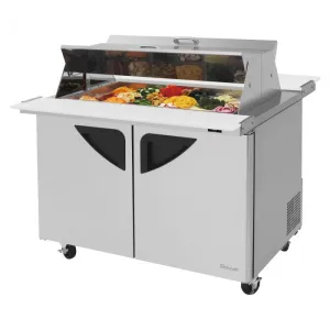 Turbo Air - TST-48SD-18-N-DS. Commercial Super Deluxe mega top unit  dual sided. Mega Top. Two-section. 15 cu. ft..