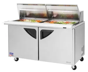 Turbo Air - TST-60SD-24-N-CL. Commercial Super Deluxe Sandwich/Salad Mega Top two-section