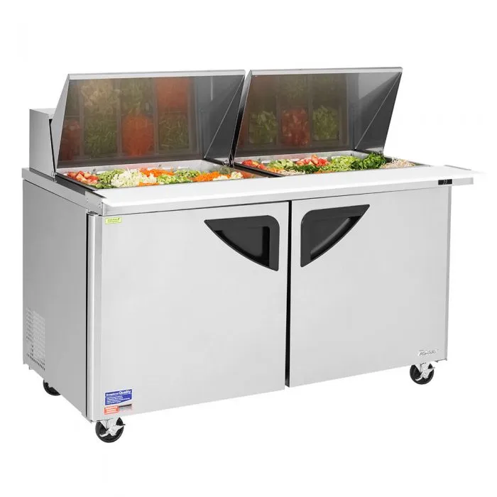 Turbo Air - TST-60SD-24-N. Commercial Super Deluxe mega top unit. Two-section