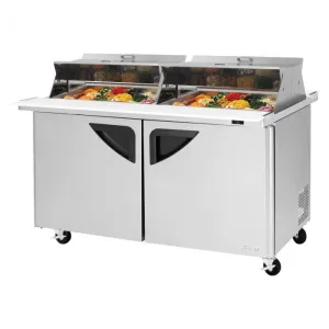 Turbo Air - TST-60SD-24-N-DS. Commercial Super Deluxe mega top unit  dual sided. Two-section