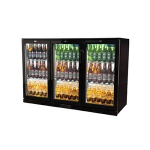 Unifrost Triple Door Bar Cooler Black