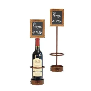 Wine Bottle Chalk Board Display Single